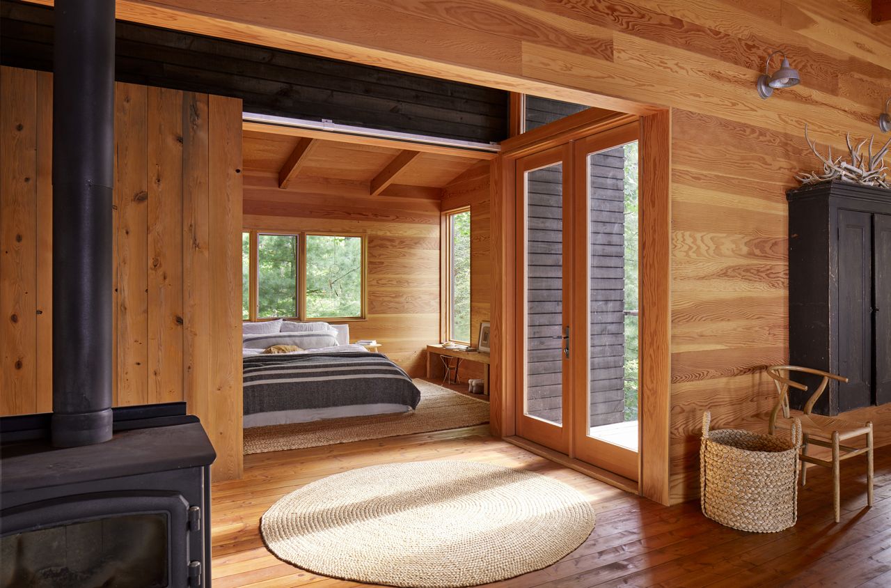 Inside a secluded $1.9-million Haliburton cottage standing on stilts among the trees