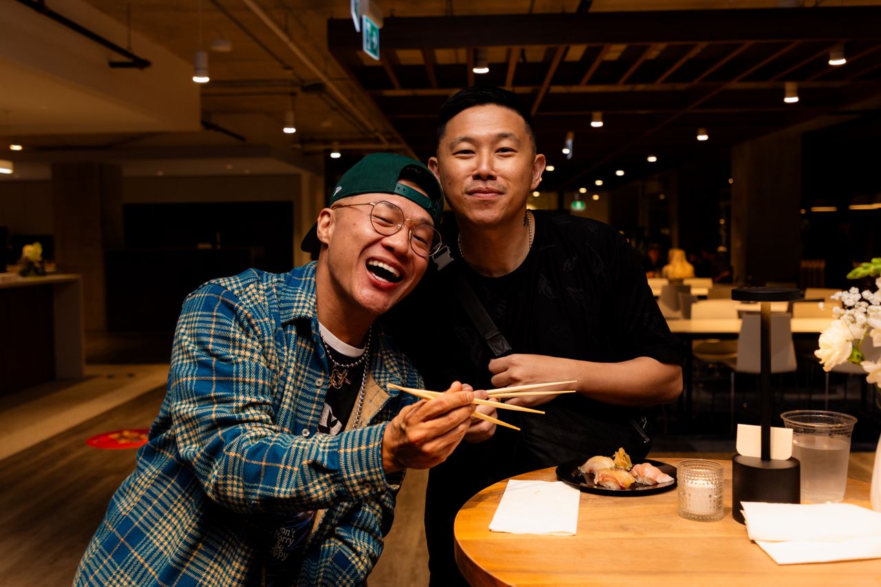 Timothy Chantarangsu and MC Jin