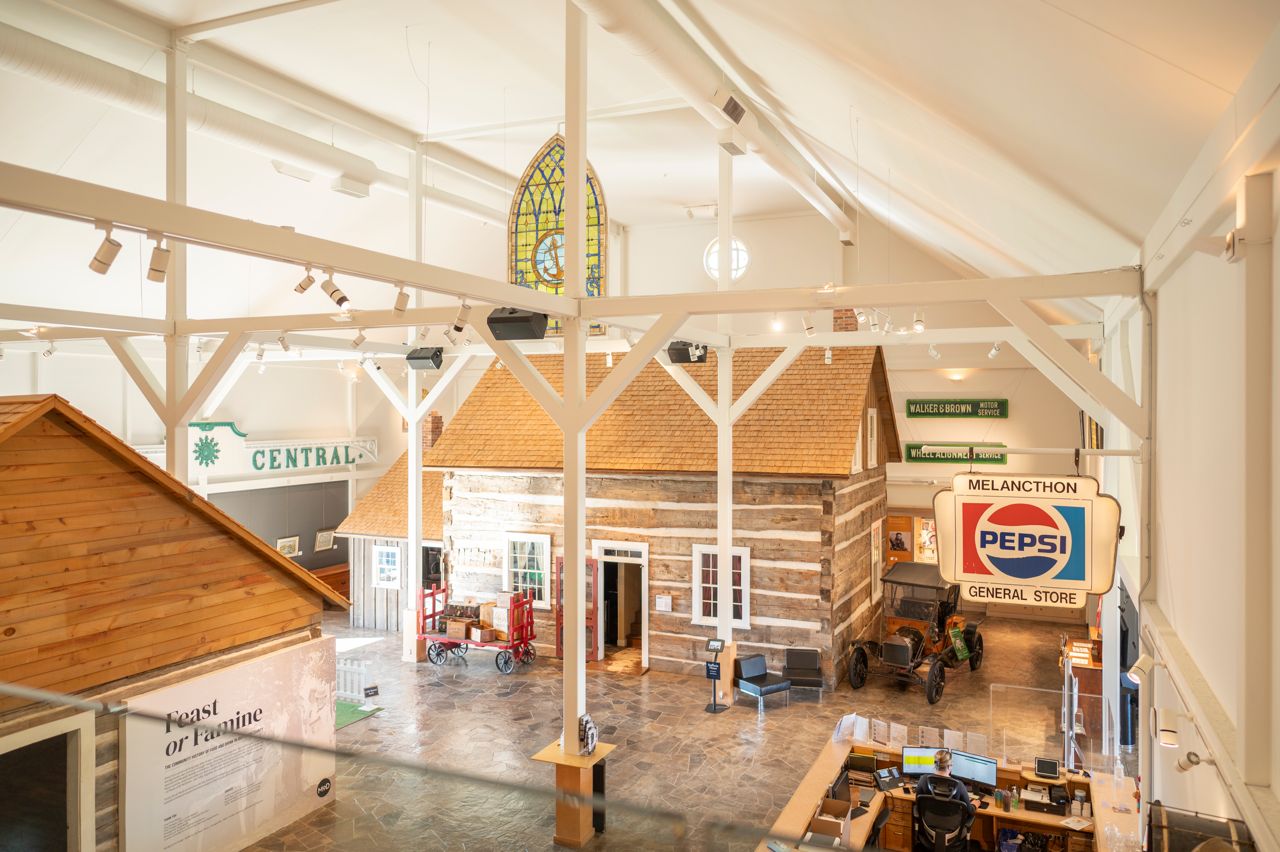 An interior shot of the Museum of Dufferin in Dufferin County, Ontario