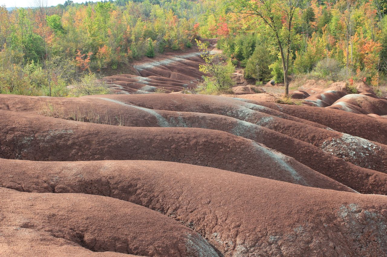 The Cheltenham Badlands in Dufferin County, Ontario