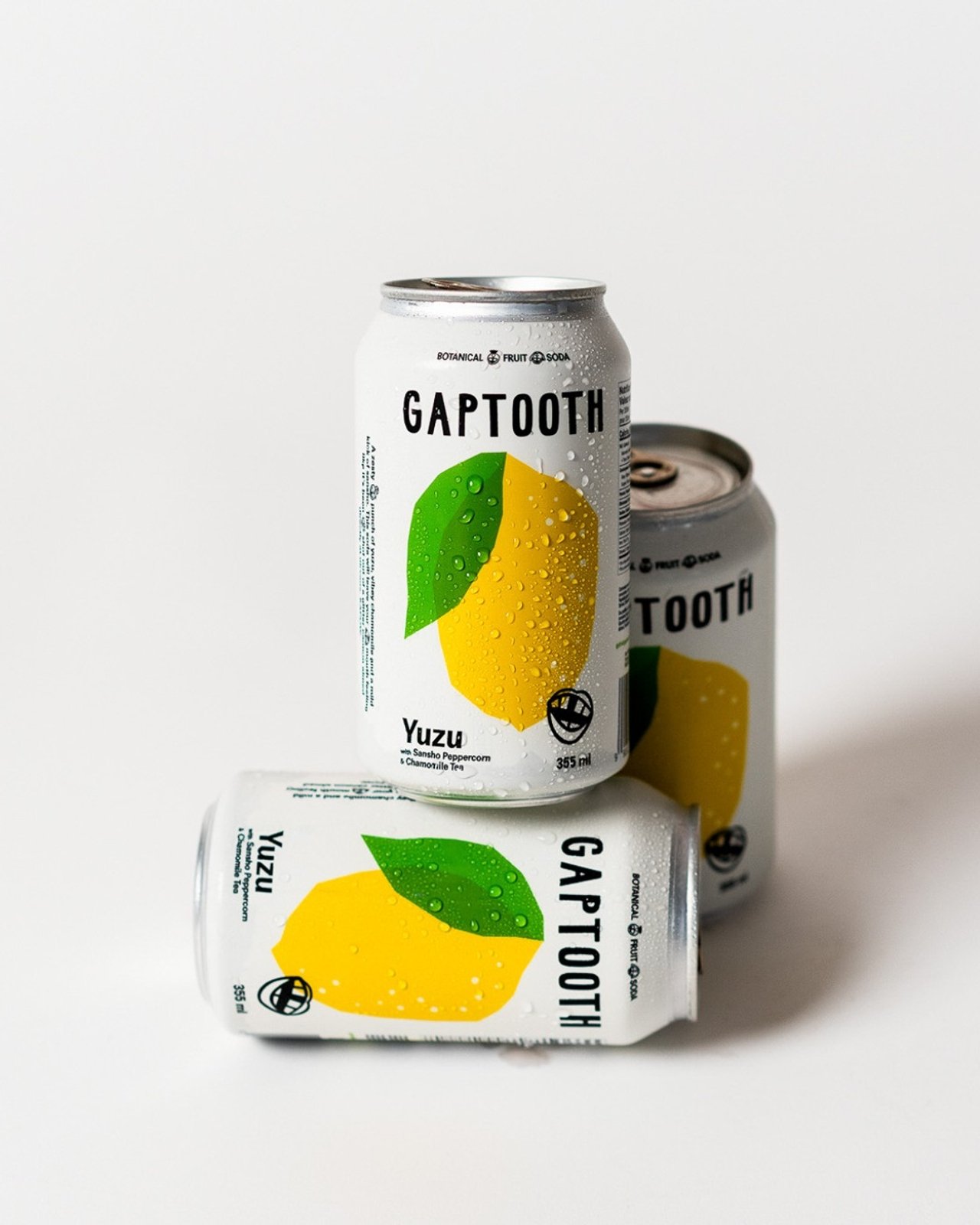 Cans of Gaptooth, a zero-proof cocktail