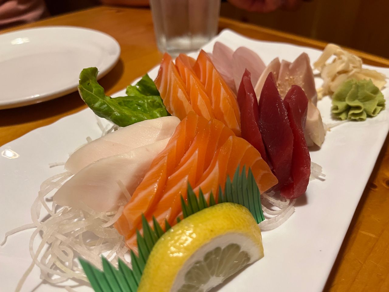 A platter of sashimi