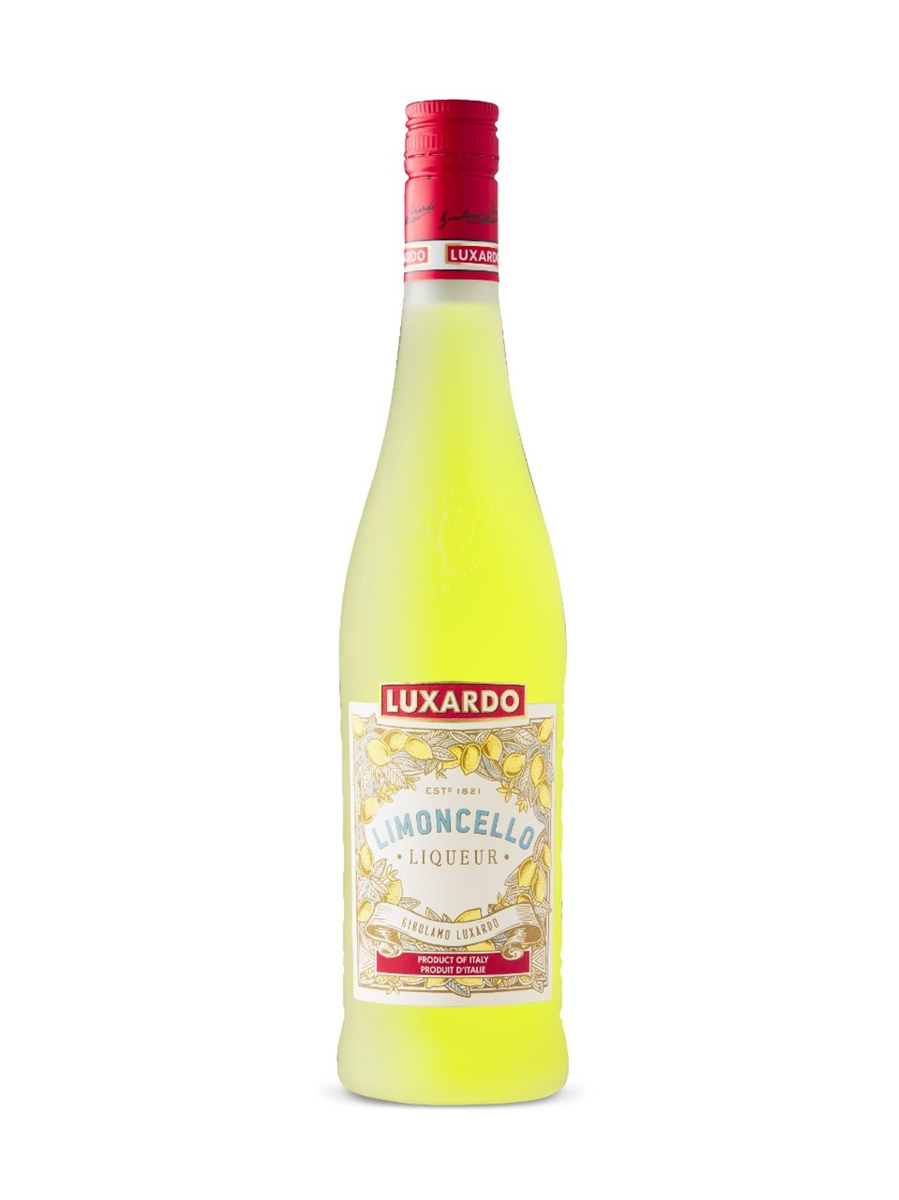 A bottle of limoncello