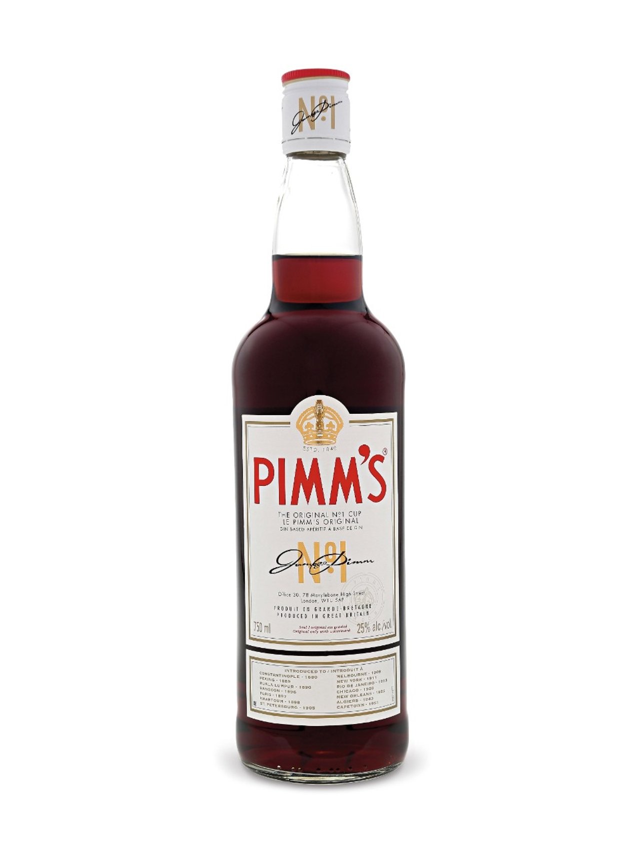 A bottle of Pimm's No. 1 Cup
