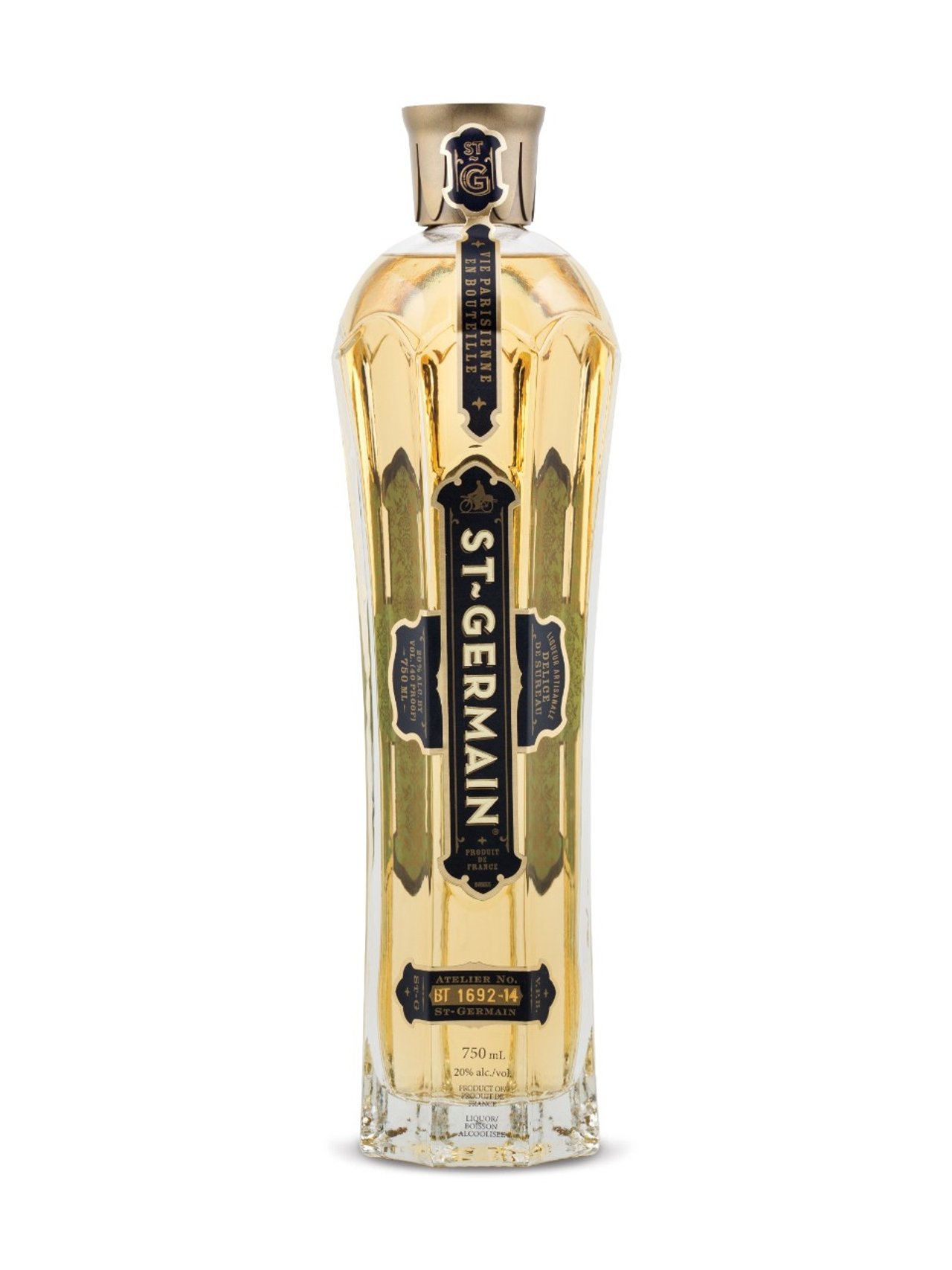 A bottle of St-Germain Elderflower Liqueur