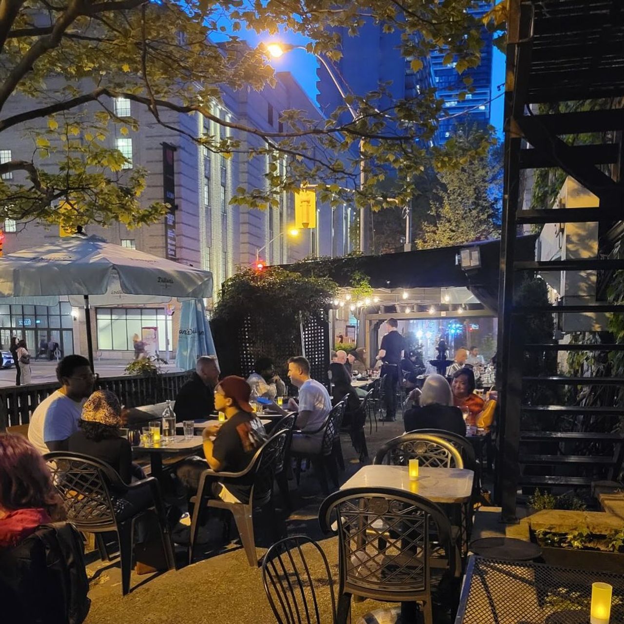 The patio outside of Hair of the Dog Pub in Toronto