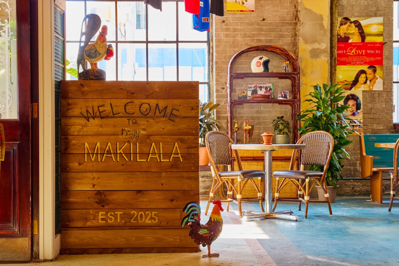 The entrance at Makilala, a new Filipino bar and restaurant in Toronto