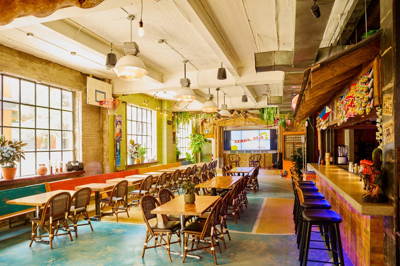 The dining room and bar at Makilala, a Filipino restaurant opening in Toronto