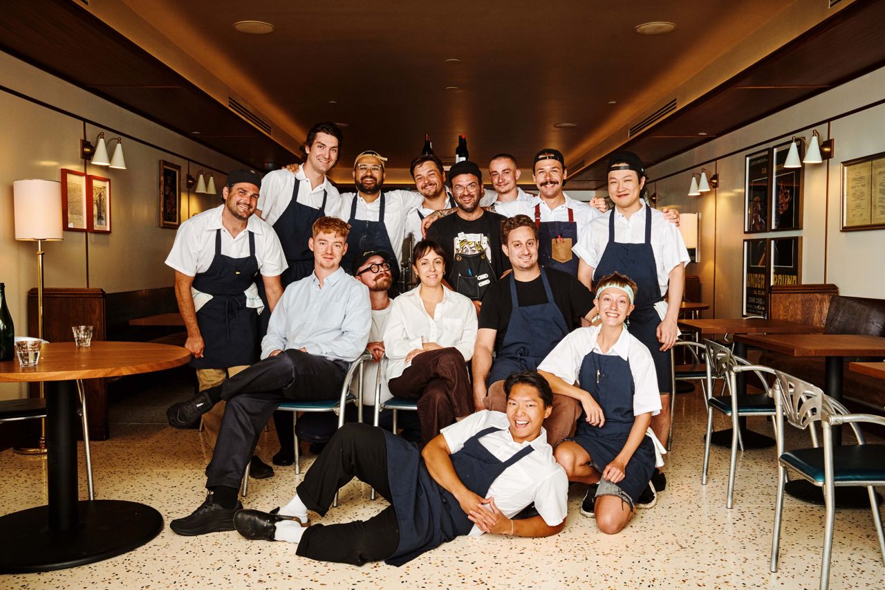 The team at NL Ginzburg, an Italian restaurant in Toronto