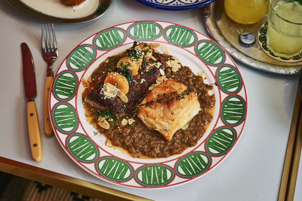 Lamb tagine with gratin dauphinois