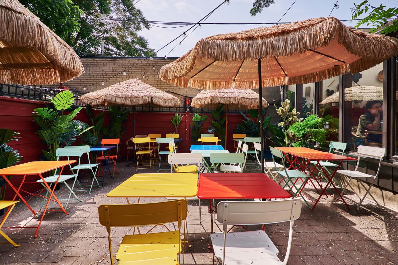The back patio at Rayah in Toronto's Cabbagetown neighbourhood