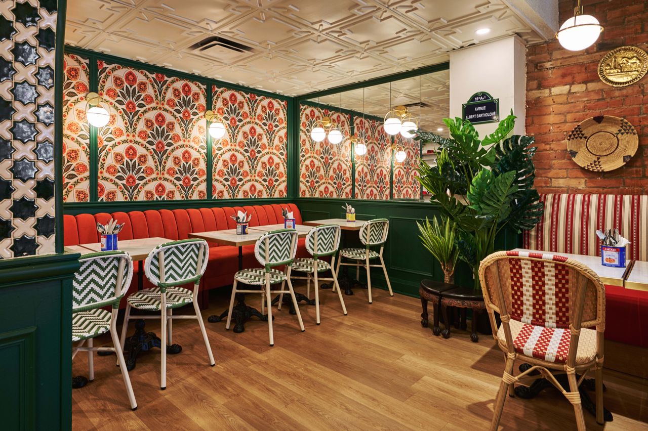 The main dining room at Rayah