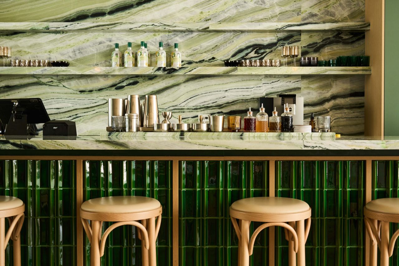 The bar at Taberna LX, a Portuguese restaurant in Toronto