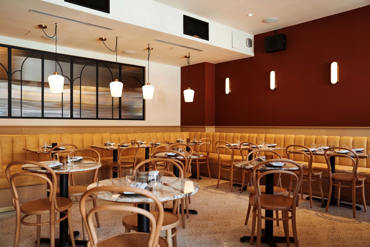 The dining room at Taberna LX, a Portuguese restaurant in Toronto