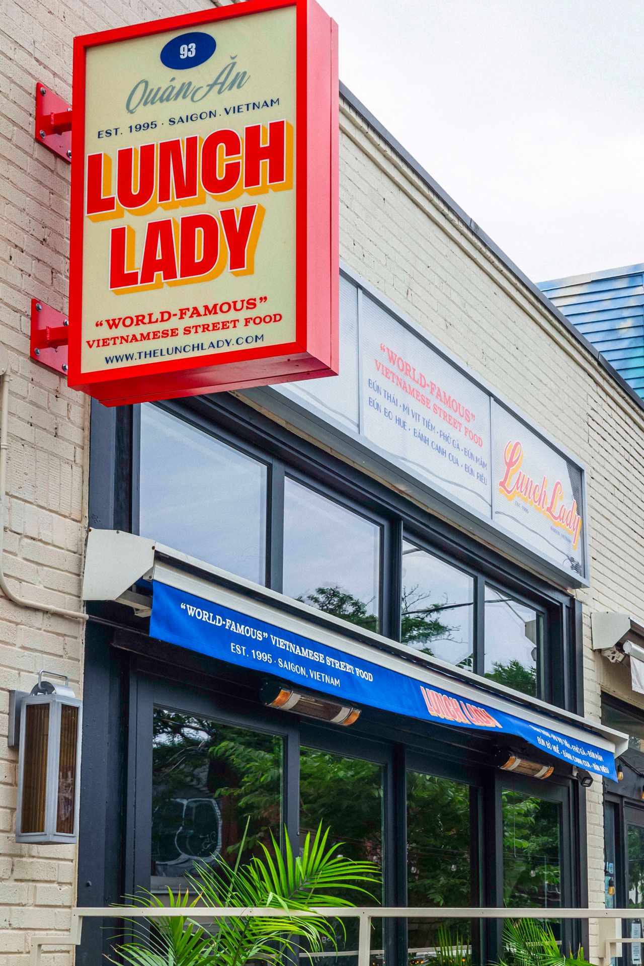 Outside the Lunch Lady, a Vietnamese restaurant in Toronto