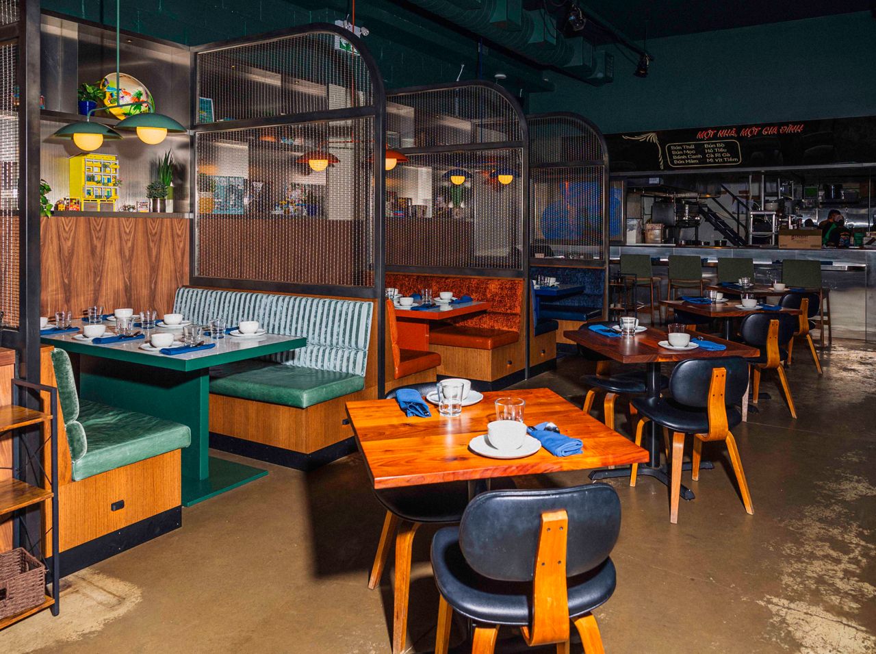 The dining room at Toronto's Lunch Lady restaurant