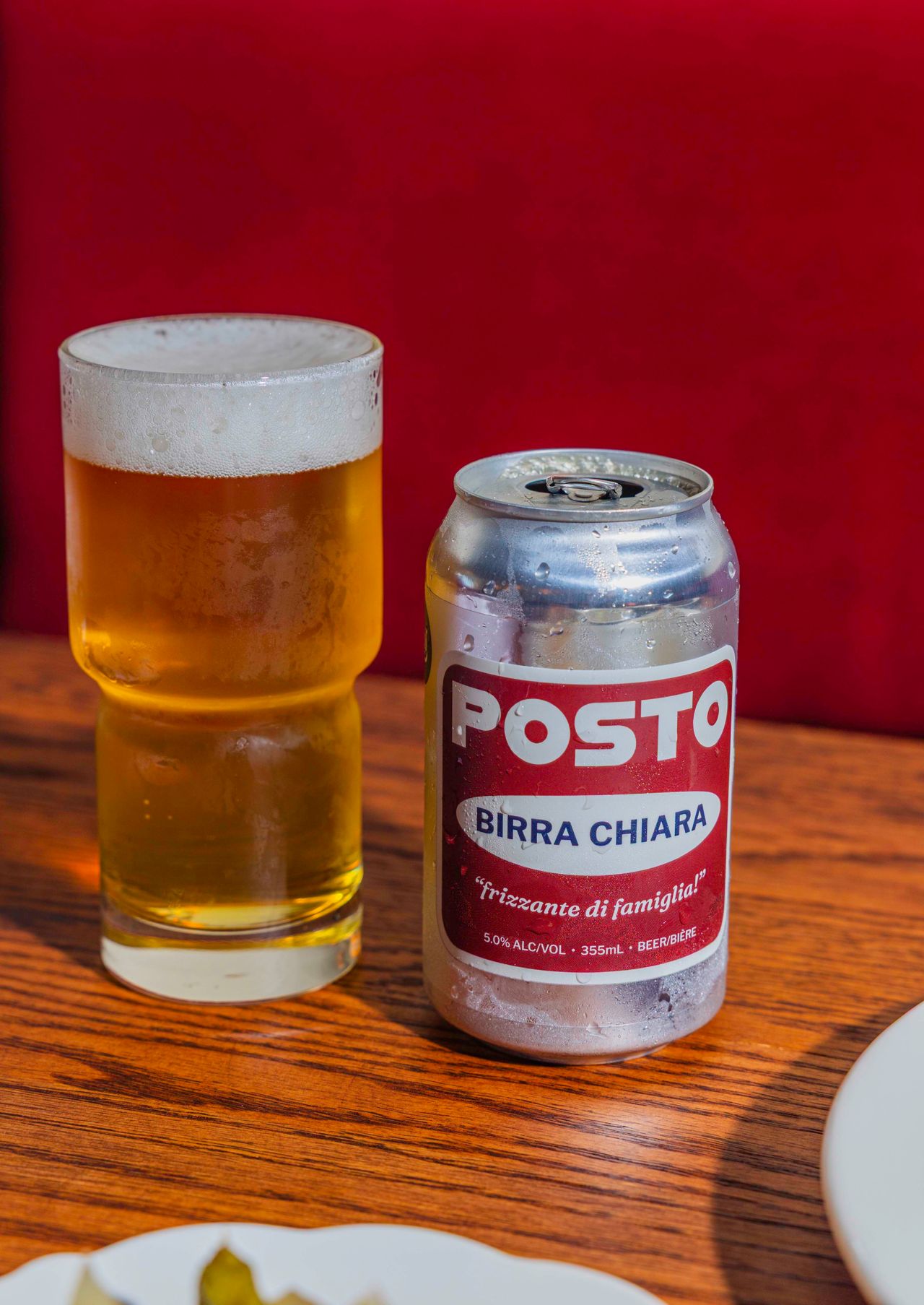 Posto by Sonnen Hill, a house lager made especially for Zia’s Place in Toronto