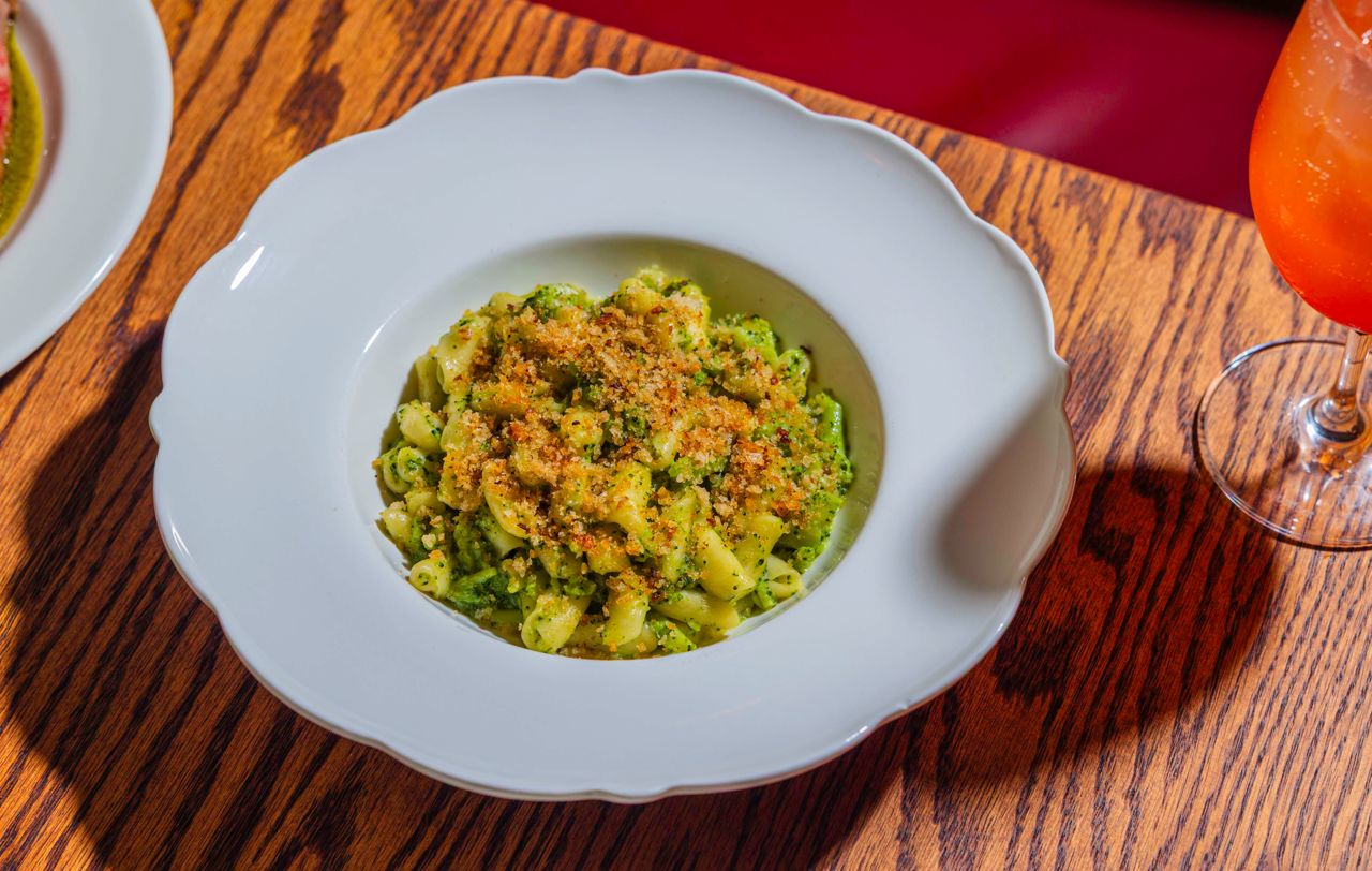 Cavatelli con broccole, hand-rolled cavatelli with chili, garlic, broccoli and breadcrumbs