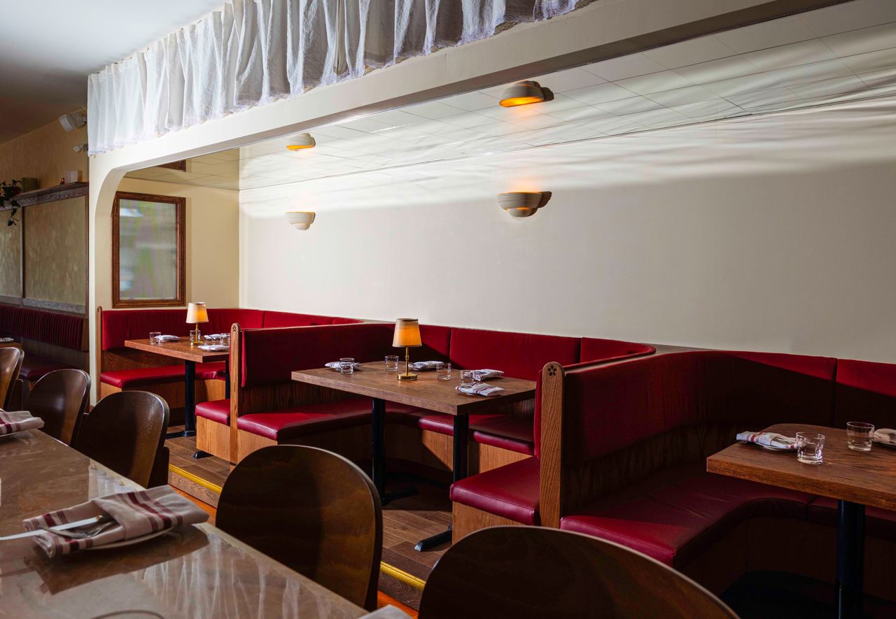 The dining room at Zia's Place in Toronto