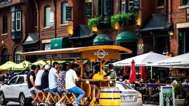 Toronto’s pedal pubs can now legally serve booze on board