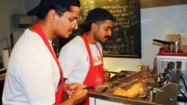 You can get smash burgers and fried chicken three nights a week at this Annex café