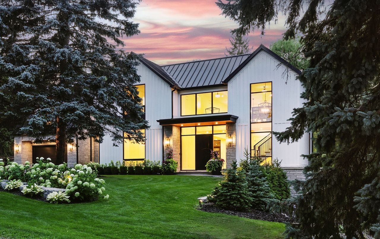 toronto-life-real-estate-south-oakville-custom-house-harvey-kalles-1 $7 million for an Oakville mansion with a balcony fireplace