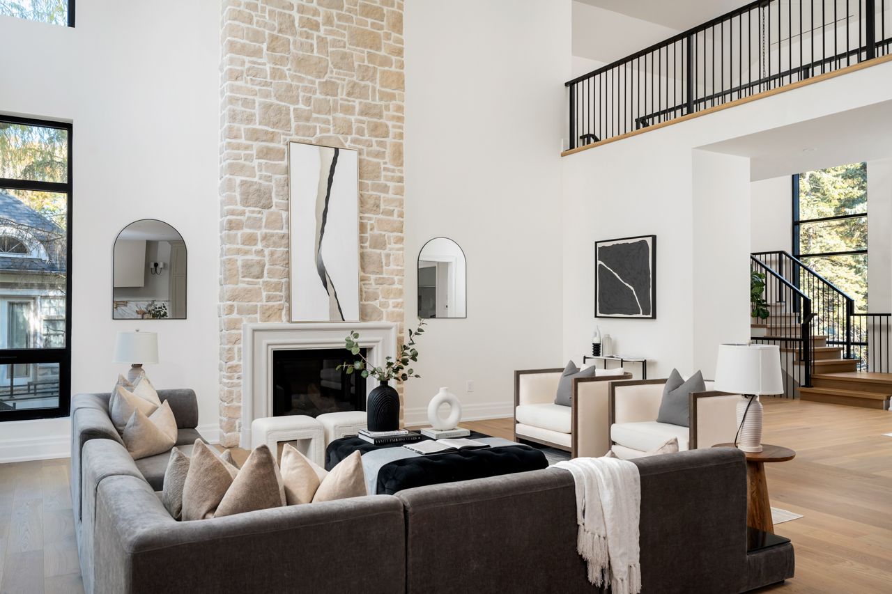 toronto-life-real-estate-south-oakville-custom-house-harvey-kalles-5 $7 million for an Oakville mansion with a balcony fireplace