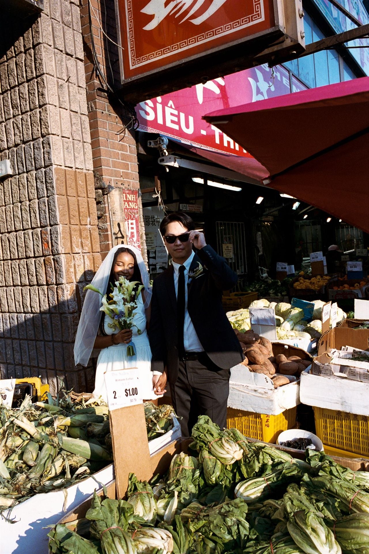 Inside a low-key wedding celebration with a Chinatown photoshoot