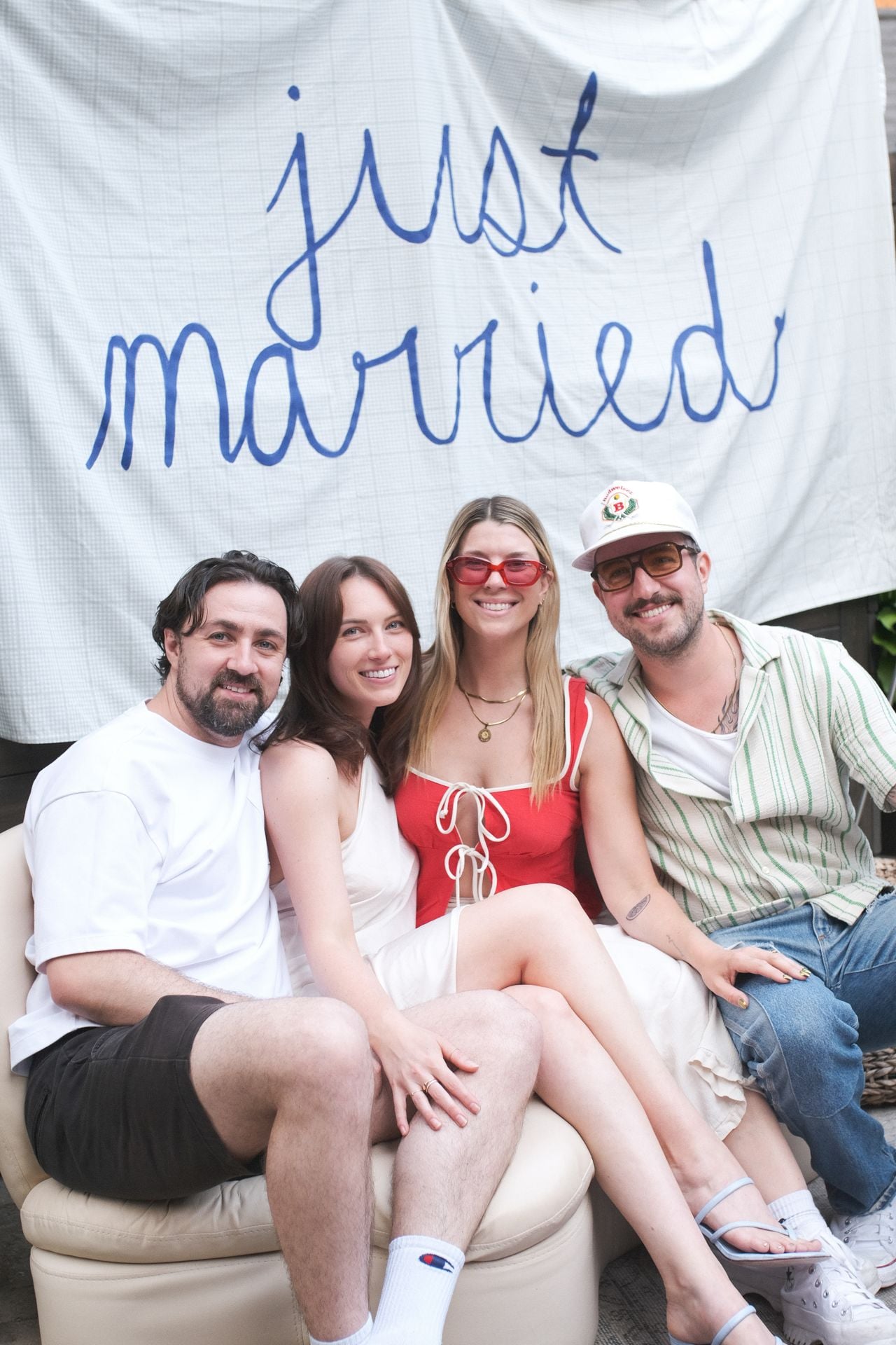 Inside The Sorry Girls co-founder Kelsey MacDermaid's semi-secret city hall wedding with a backyard bash reveal