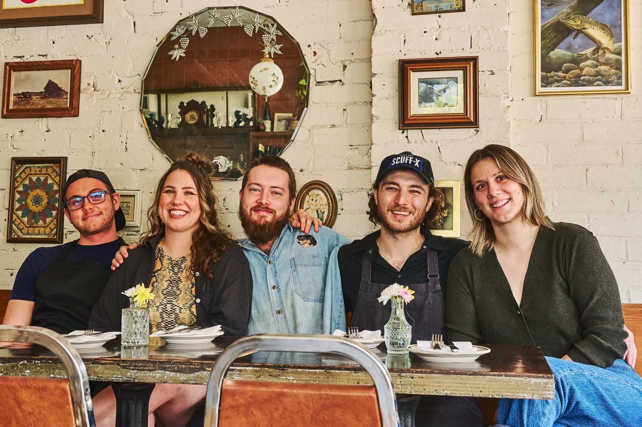 The team of owners and chefs at Daisy May's, a diner in Toronto's Annex neighbourhood