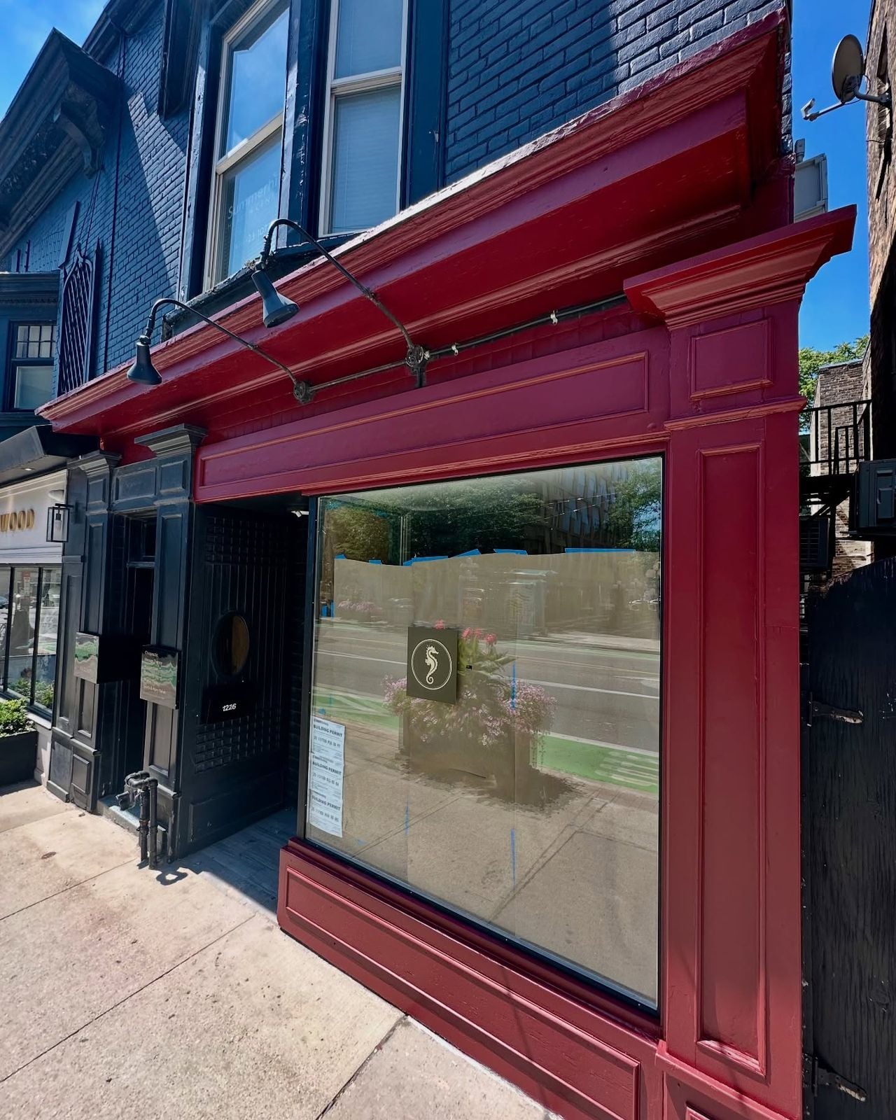 The exterior of Seahorse, a seafood restaurant opening in Toronto