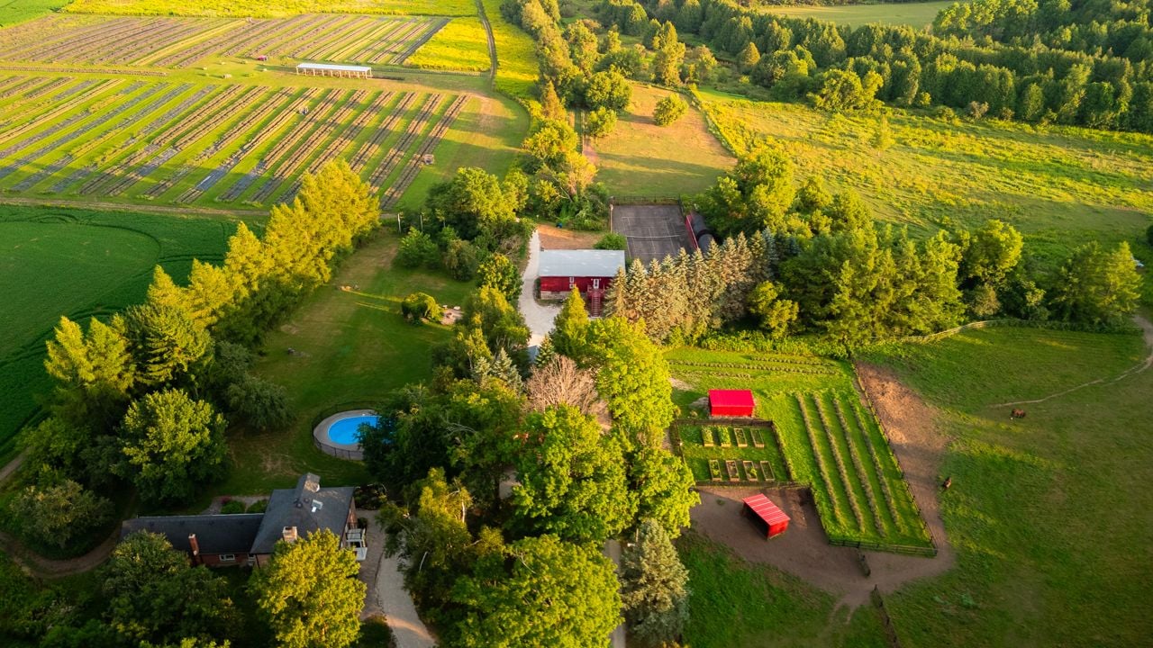toronto-life-real-estate-mono-farmhouse-lavender-horses-glamping-32 $4.5 million for a Mono estate with a lavender farm, horses and a glamping dome