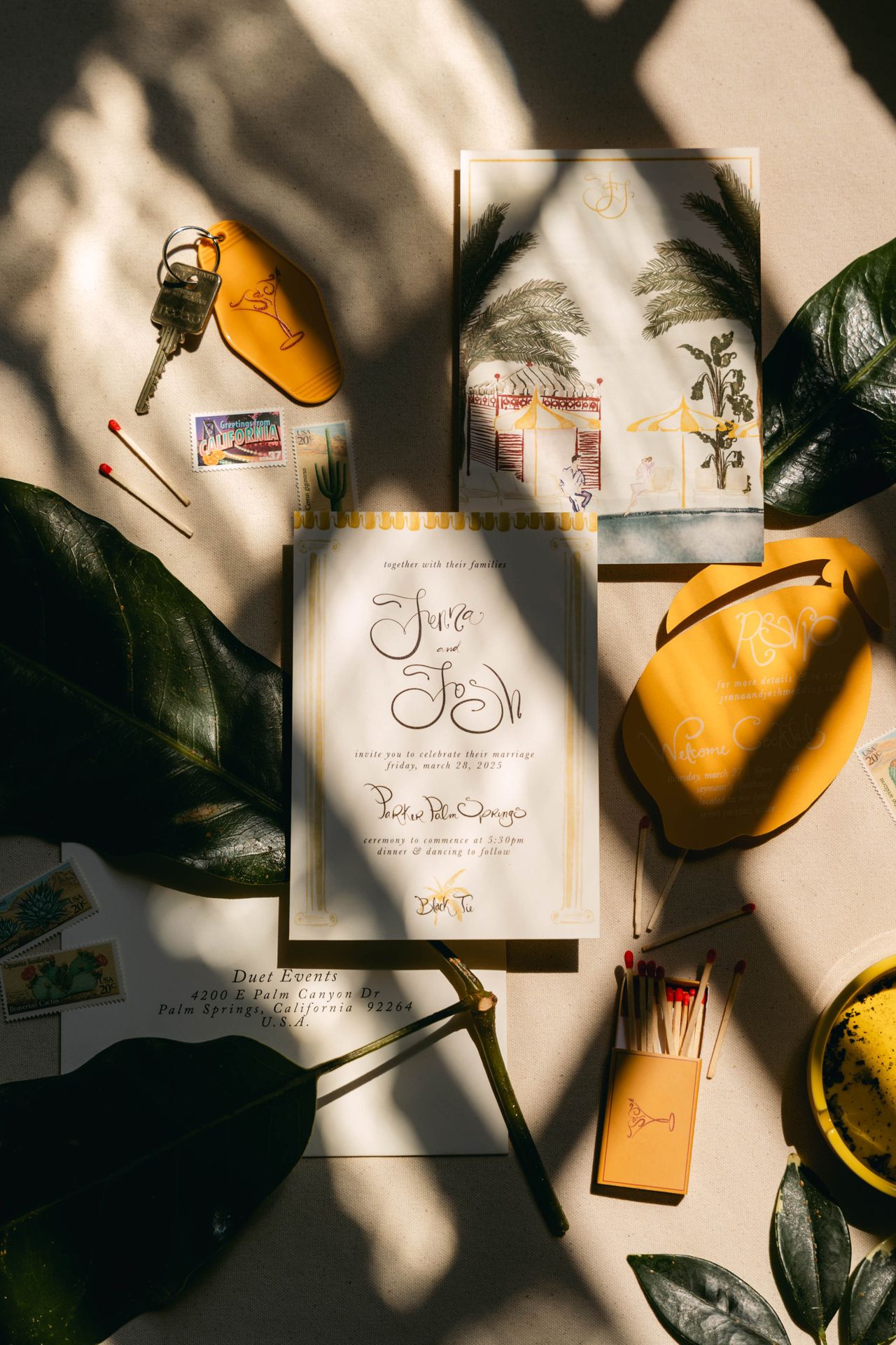 Real Weddings: Inside a colourful Palm Springs celebration
