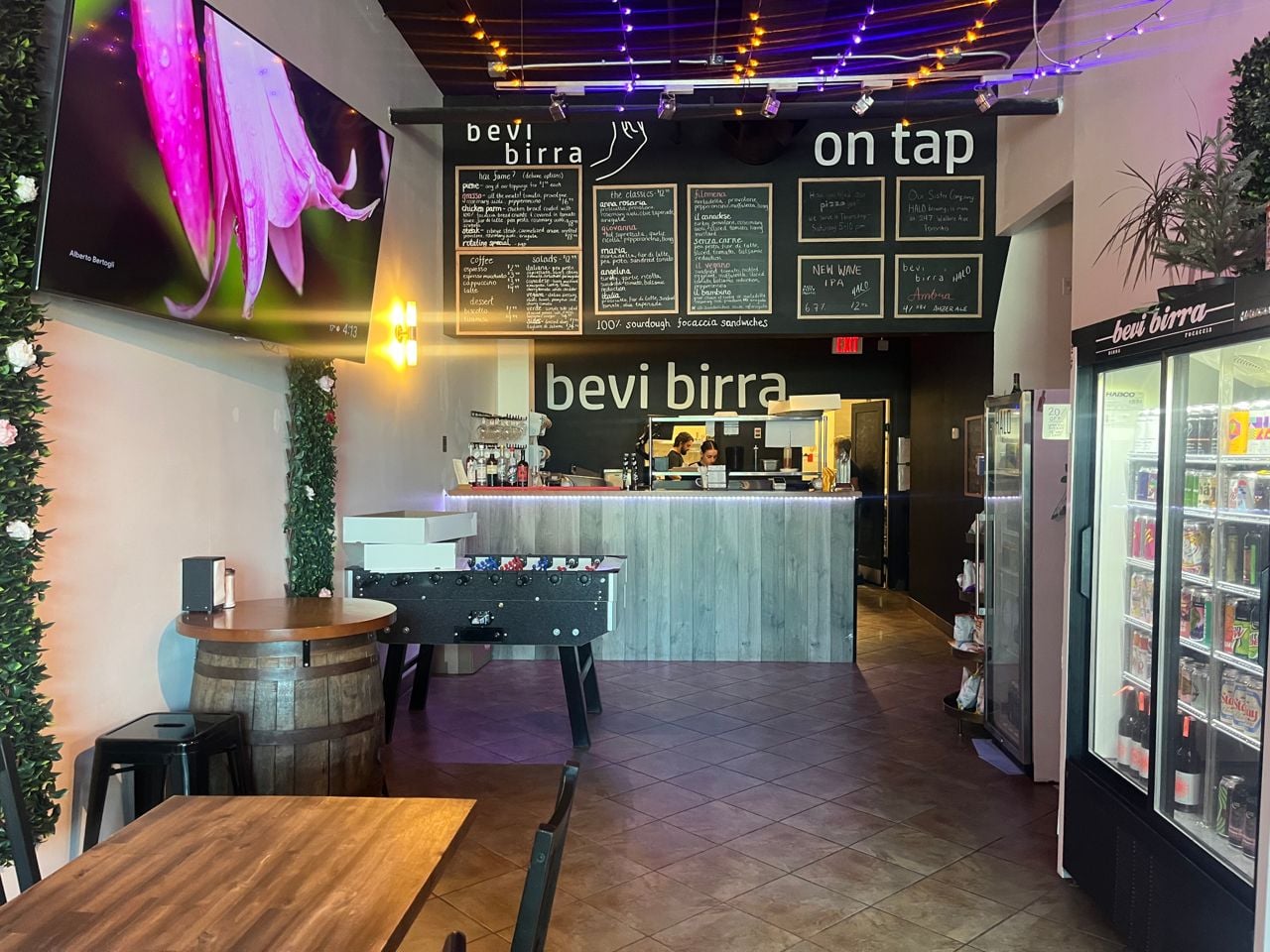 Inside Bevi Birra in Woodbridge