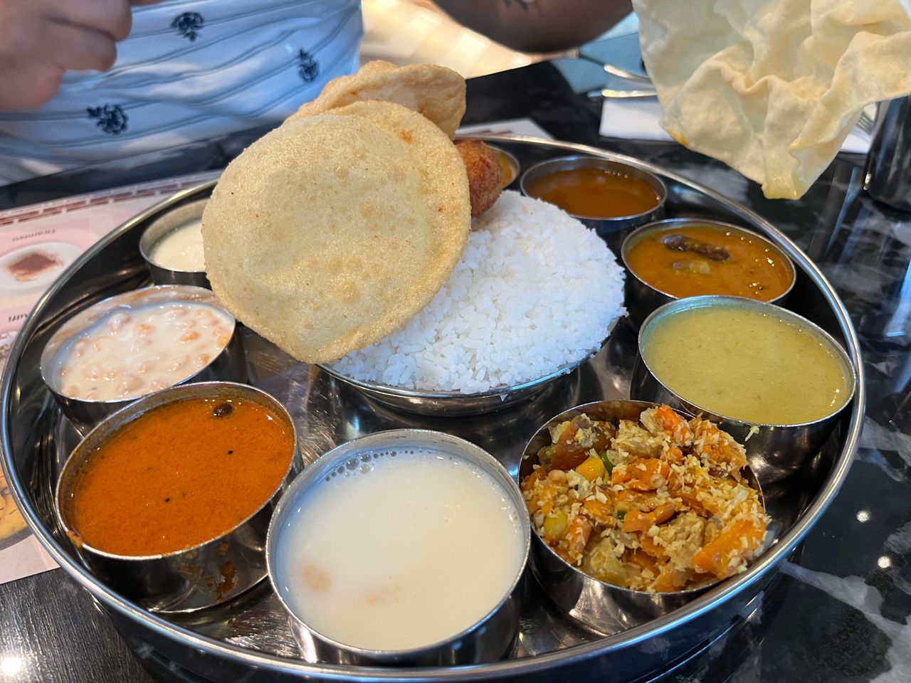An Indian thali
