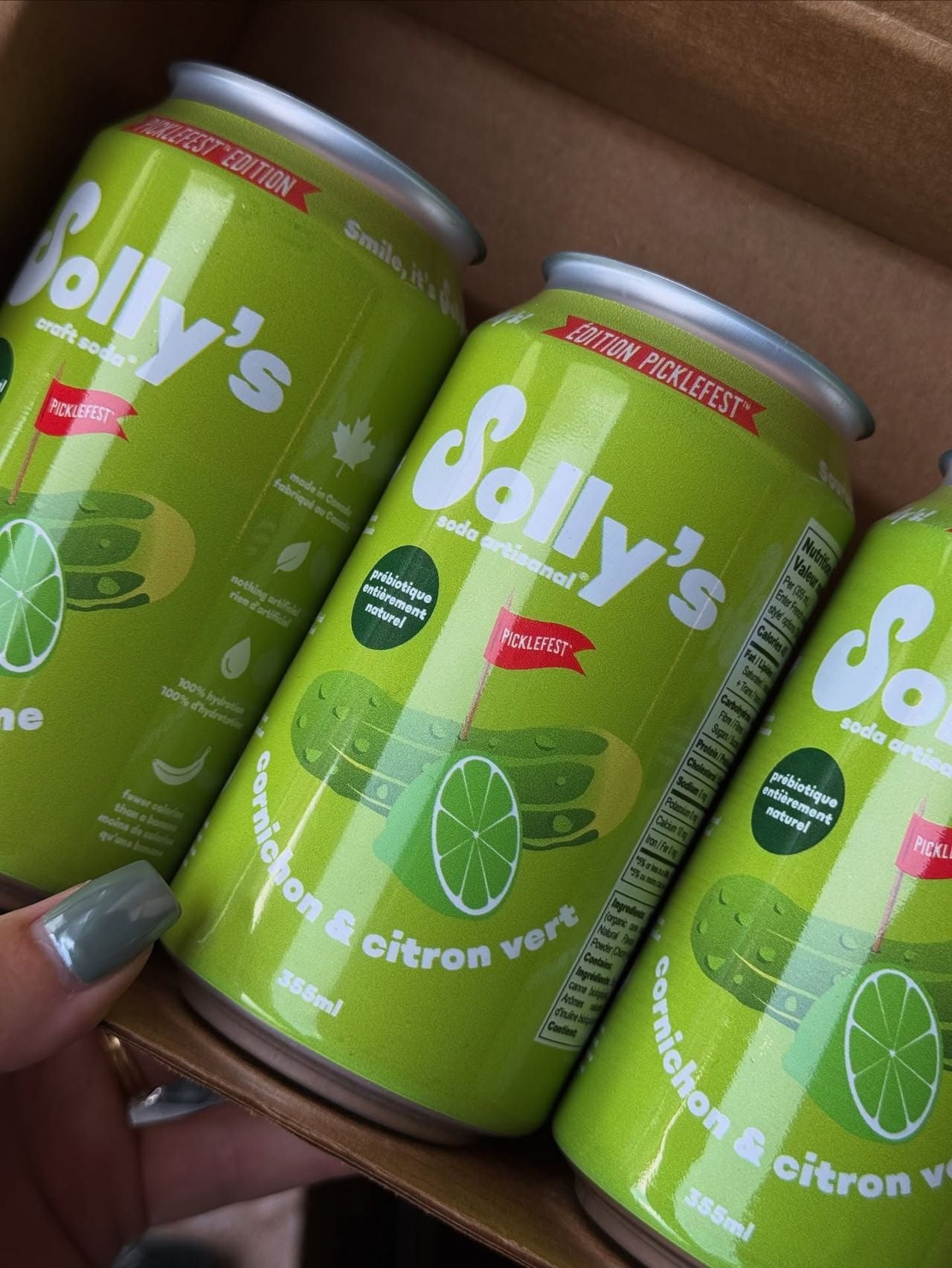 Solly's pickle-lime soda