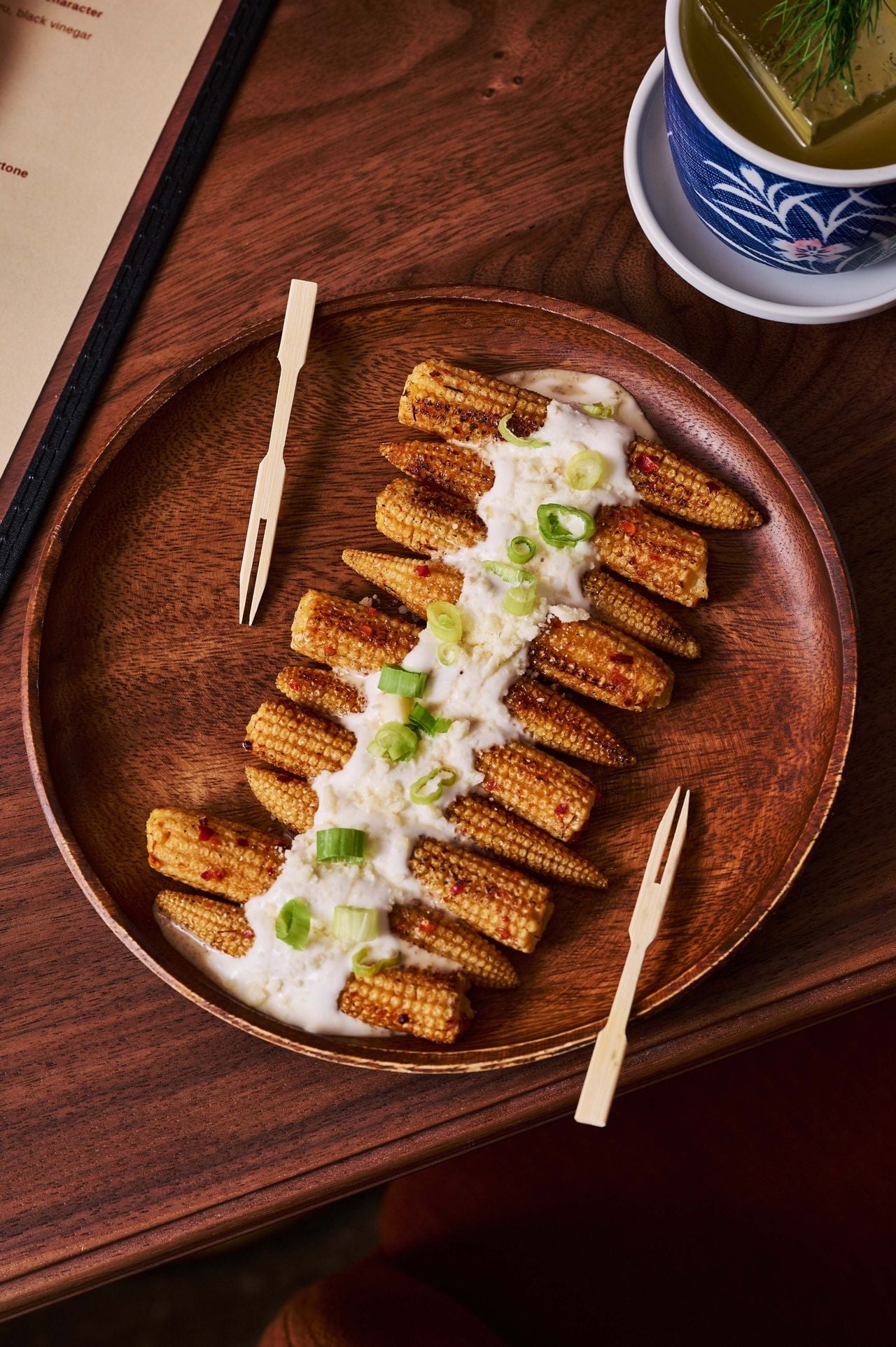 Sesame baby corn