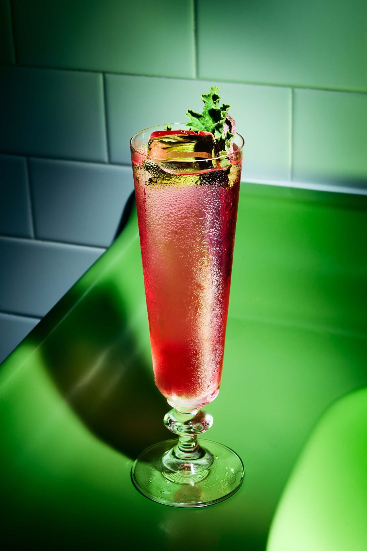 Eugenie’s Jug Milk is a velvety milk punch that blends wood-fired ube with charred pineapple, coconut milk, milk, yogurt, chocolate bitters, sage, white port, Spanish brandy, Luxardo Delsanto, lime juice, green tea and ginger