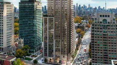 A proposed 49-storey tower with a jumbo elephant sculpture at Avenue and St. Clair has enraged NIMBYs