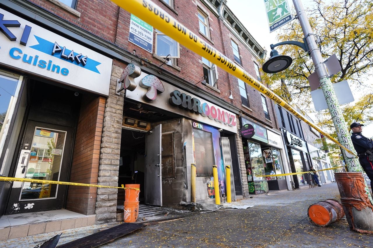 Another Toronto mushroom shop caught fire last night