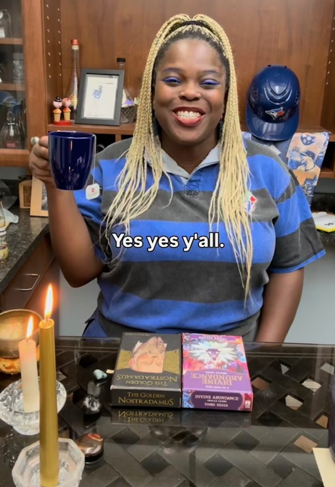 A Toronto comedian has been prosperously pulling tarot cards before World Series games