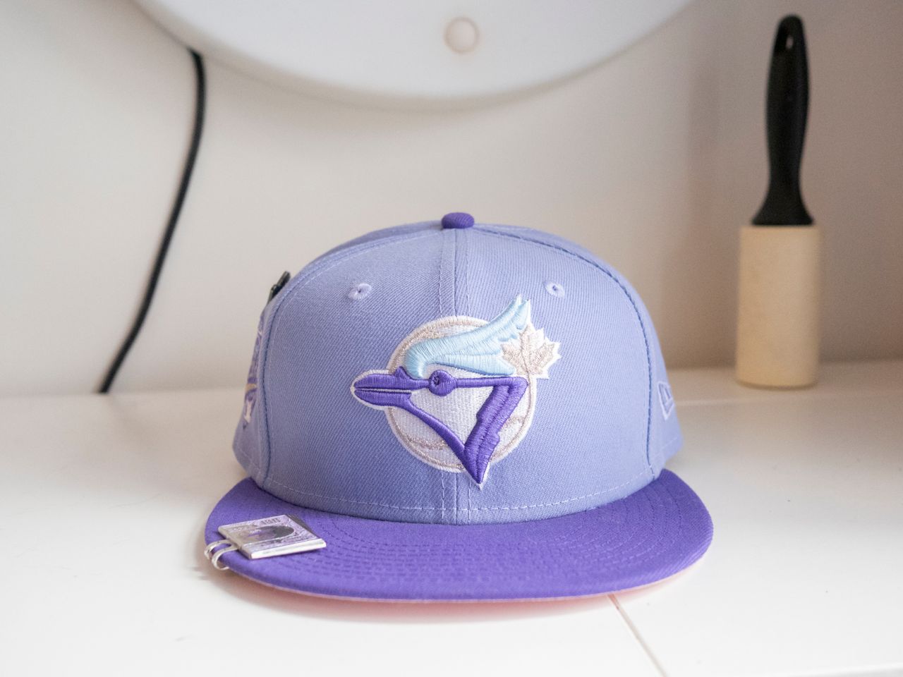 Lavender Blue Jays hat.