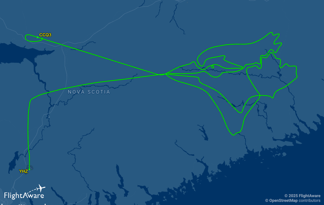 A Halifax pilot drew the Blue Jays logo in the sky