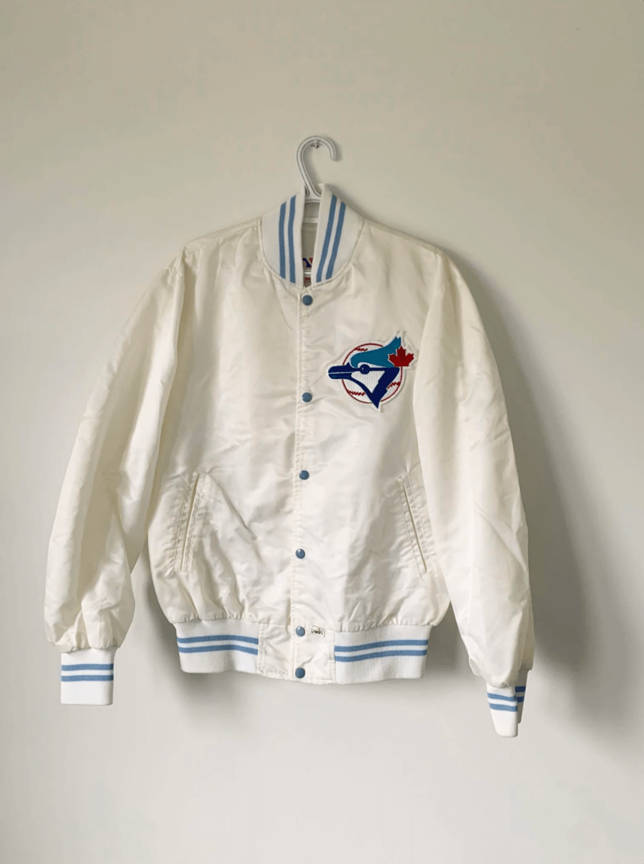 Blue Jays white bomber jacket