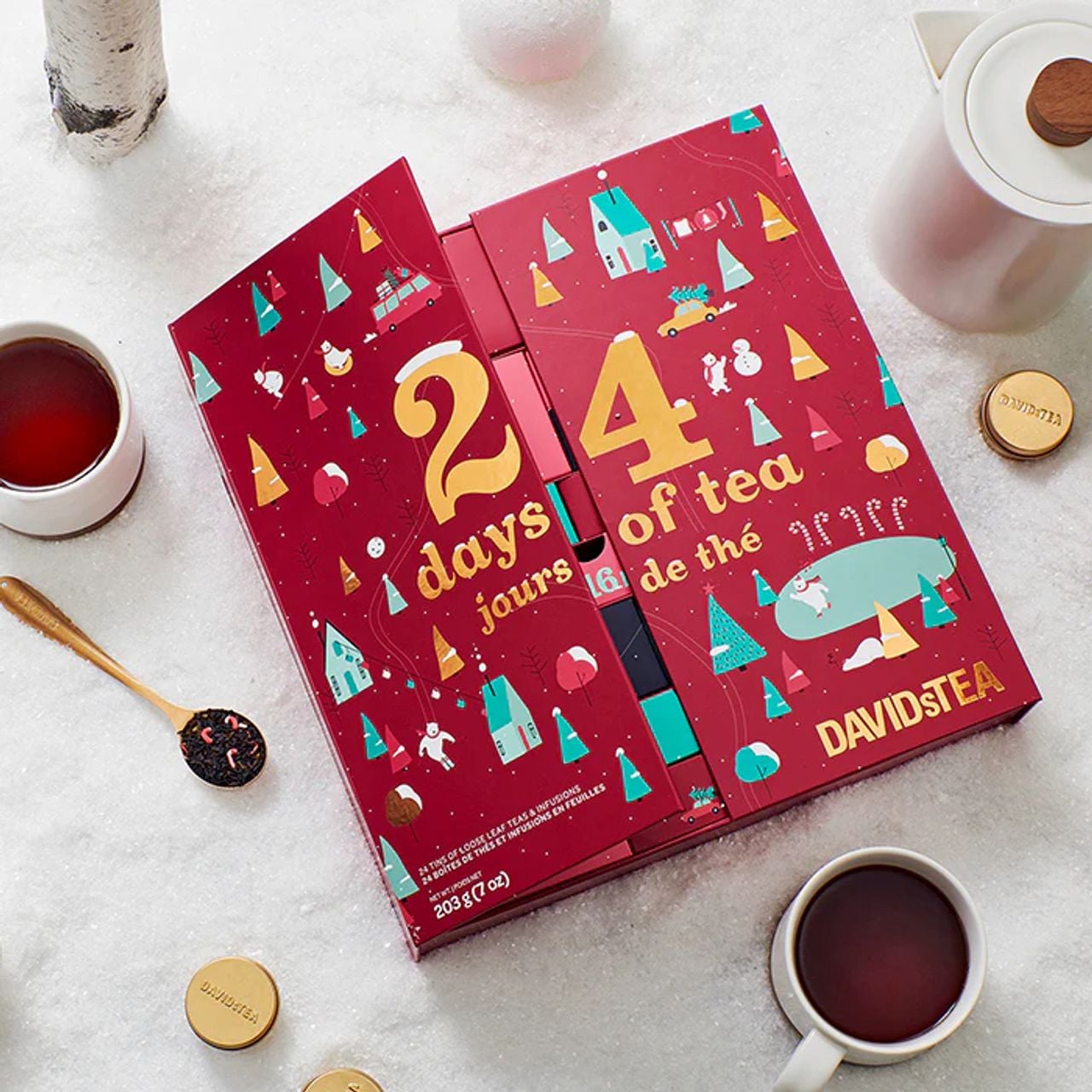 An advent calendar from Davids Tea