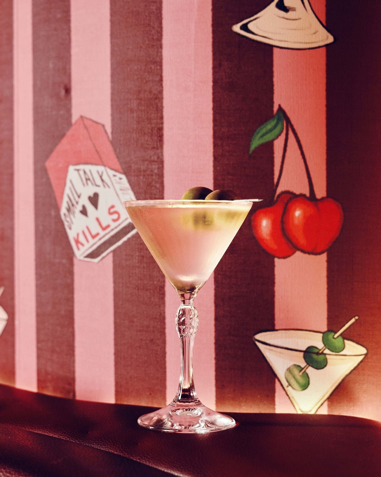 A dirty martini