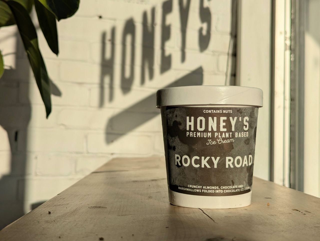 A pint of rocky road ice cream from Honey's in Toronto