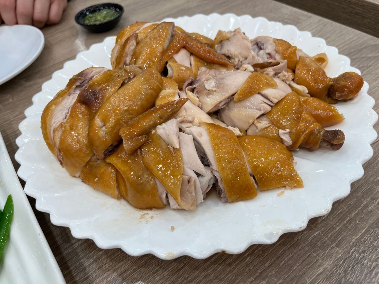 A plate of soy chicken at Supreme Taste in Toronto