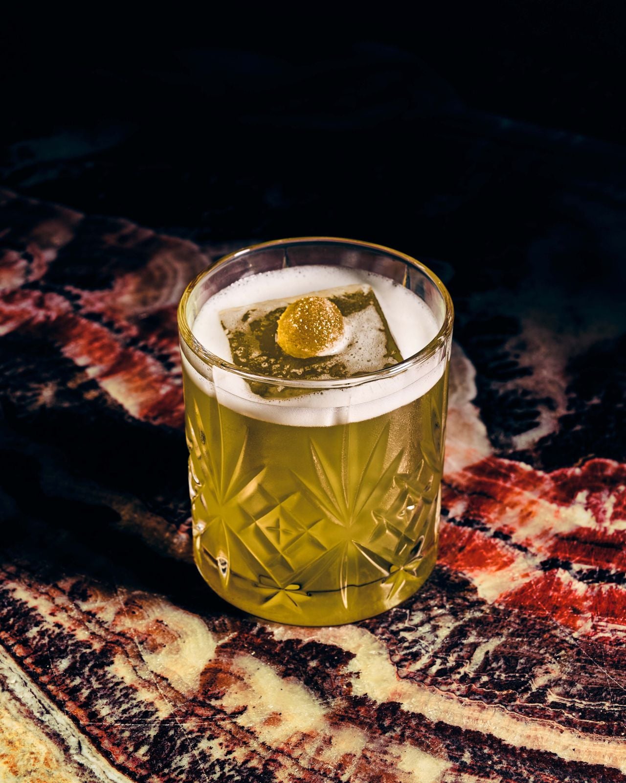 Inspired by Kyoto, Japan’s party city and home of matcha, the Kyoto Groove blends gin, yuzu sake, Domaine de Canton, matcha, ginger liqueur, ginger syrup and lime