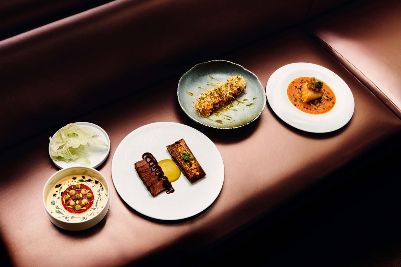 A spread of dishes at Tono by Akira Back